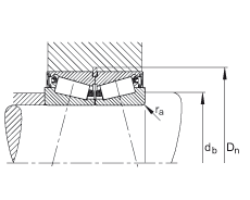圓錐滾子軸承 JK0S040, 整體圓錐滾子軸承，單側(cè)唇密封，直徑系列 0