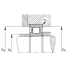 圓柱滾子軸承 N1926-K-M1-SP, 浮動軸承，帶錐孔，錐度 1:12，可分離，帶保持架，減少的徑向內部游隙，加嚴公差